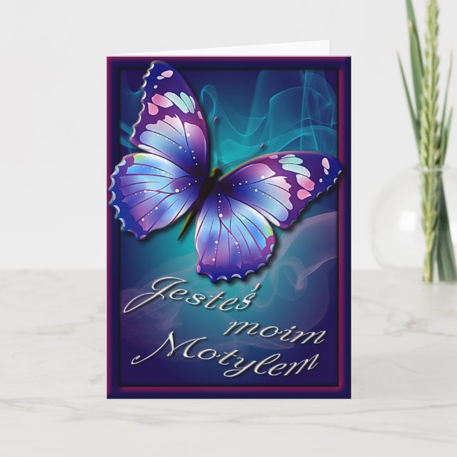 Valentinkort i polskt helgkort (Framsida)