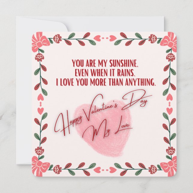 valentinkort julkort (Framsida)