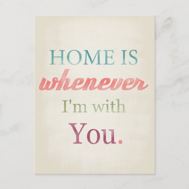 Valentinkort, kärlekcitationstecken som är retro helg vykort (Framsida)