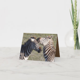 Valentinkort med anslutna zebra-par helgkort