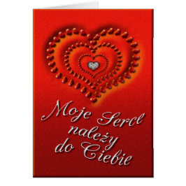 Valentinkort på polska hälsningskort