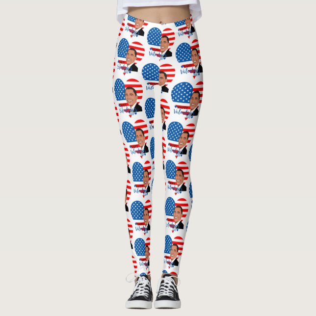valentinlegeringar från barack obama leggings (Framsida)