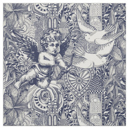 valentinmaximalism marinblå pärlor tyg