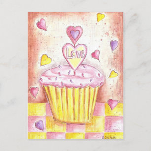 Valentinmuffin Helg Vykort