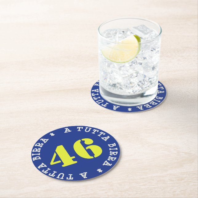 VALENTINO A TUTTA BIRRA - SOTTOBICCHIERI - UNDERLÄGG PAPPER RUND (Insitu)