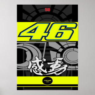 valentino rossi, moto gp legend, doktorn 46, poster