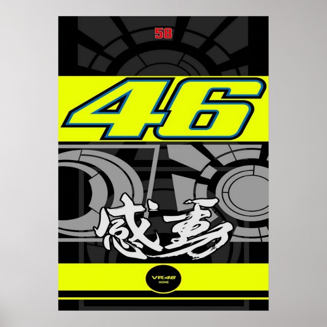 valentino rossi, moto gp legend,    doktorn 46, poster (Framsidan)