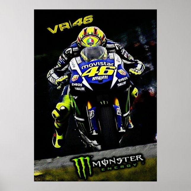 valentino rossi, moto gp legend, doktorn 46, poster (Framsidan)