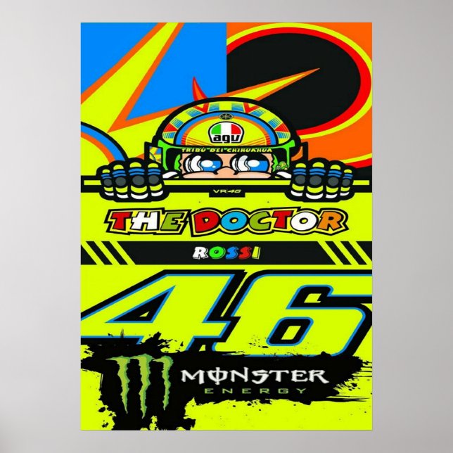 valentino rossi, moto gp legend,    doktorn 46, poster (Framsidan)