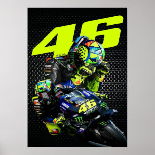 valentino rossi, moto gp legend, doktorn 46, poster