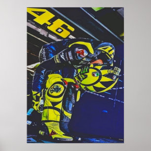 valentino rossi, moto gp legend, doktorn 46, poster