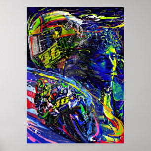 valentino rossi, moto gp legend, doktorn 46, poster