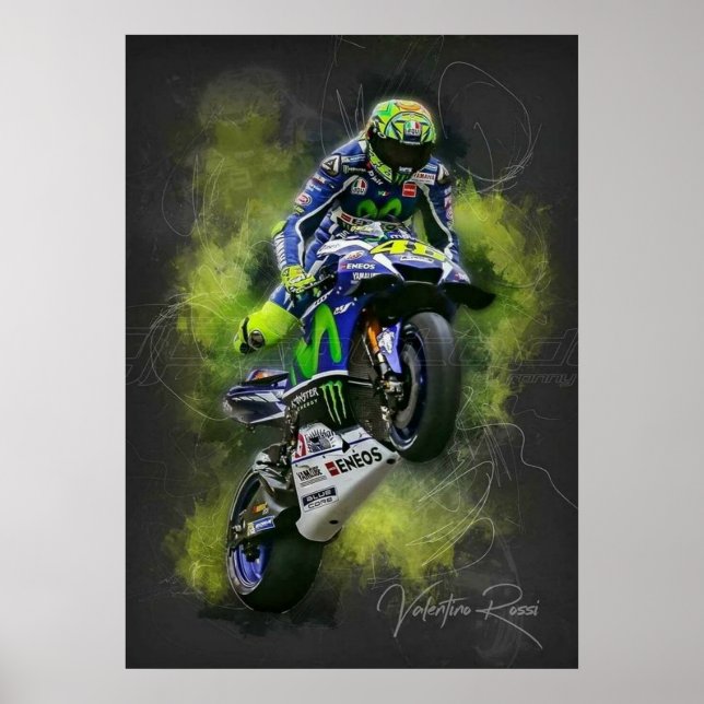 valentino rossi, moto gp legend,    doktorn 46, poster (Framsidan)