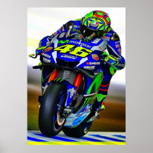 valentino rossi, moto gp legend, doktorn 46, poster