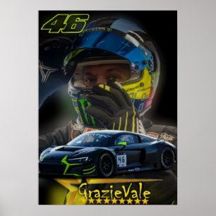 valentino rossi, moto gp legend, doktorn 46, poster