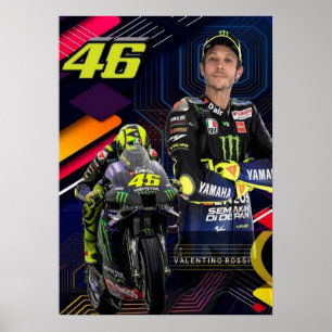 valentino rossi, moto gp legend, doktorn 46, poster