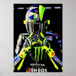 valentino rossi, moto gp legend, doktorn 46, poster