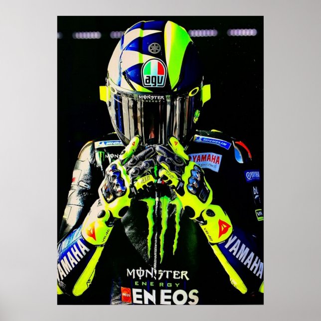 valentino rossi, moto gp legend, doktorn 46, poster (Framsidan)