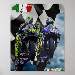 valentino rossi, moto gp legend, doktorn 46, ro poster