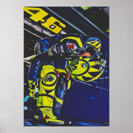 valentino rossi, moto gp legend, the doctor 46, poster