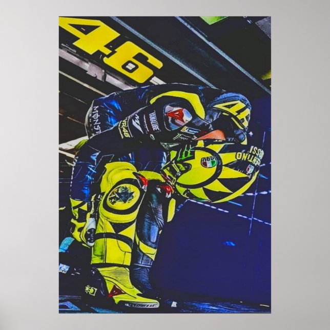 valentino rossi, moto gp legend,    the doctor 46, poster (Framsidan)
