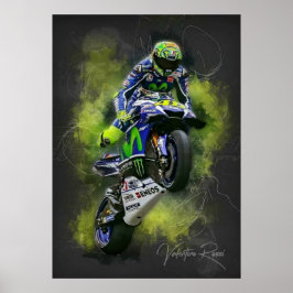 valentino rossi, moto gp legend, the doctor 46, poster