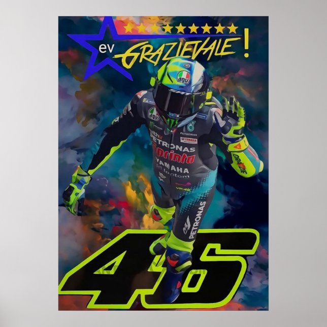 valentino rossi, moto gp legend,    the doctor 46, poster (Framsidan)