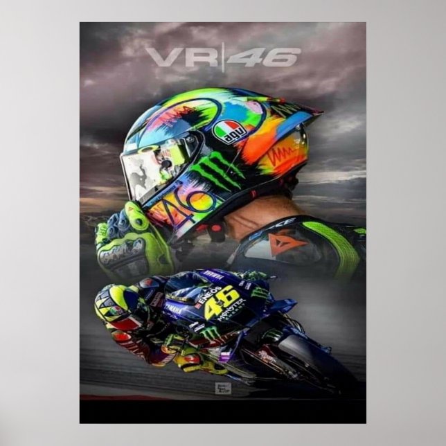 valentino rossi, moto gp legend,    the doctor 46, poster (Framsidan)