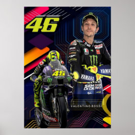 valentino rossi, moto gp legend, the doctor 46, poster
