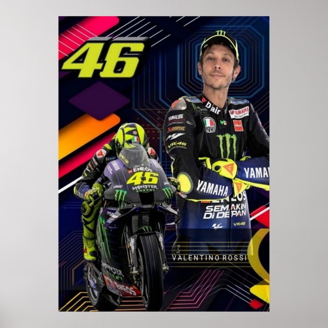 valentino rossi, moto gp legend,    the doctor 46, poster (Framsidan)