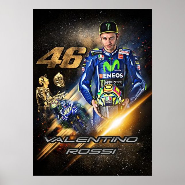 valentino rossi, moto gp legend,    the doctor 46, poster (Framsidan)