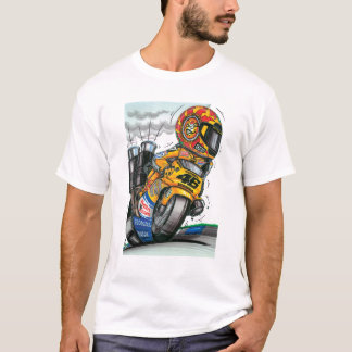 Valentino Rossi pilote de course en caricature T Shirt