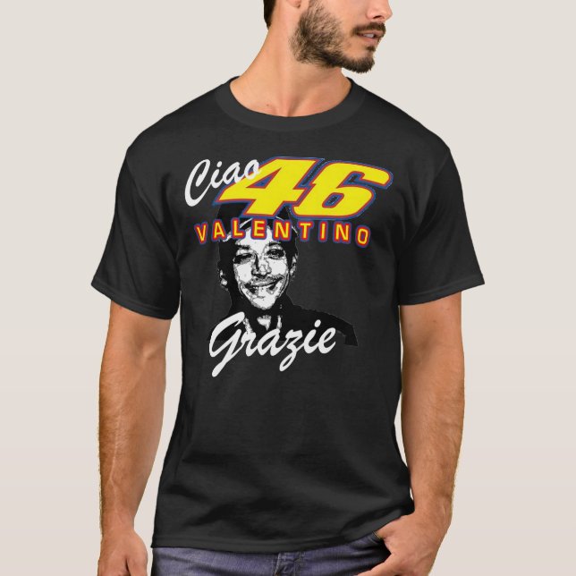 Valentino Rossi The Doctor The GOAT Design  Essent T Shirt (Framsida)