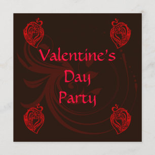 Valentinpartyinbjudan Inbjudningar