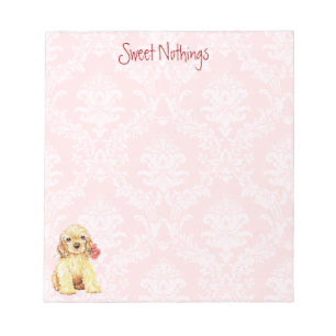Valentinrocockerspaniel Anteckningsblock