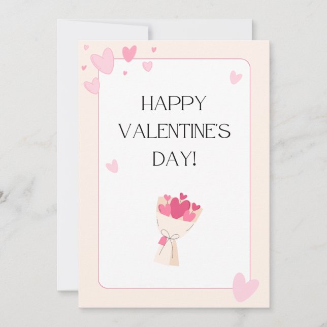 valentins dag, helgdagskort julkort (Framsida)