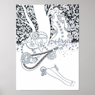 VALENTINS DAG ROMANTIK,RUMÄNT ÄLSKARE I NATUR POSTER