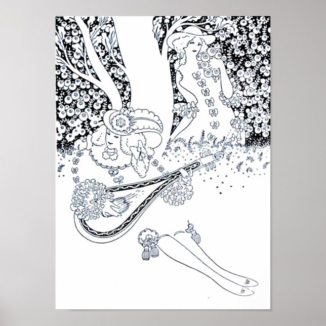 VALENTINS DAG ROMANTIK,RUMÄNT ÄLSKARE I NATUR POSTER (Framsidan)