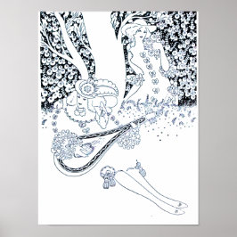VALENTINS DAG ROMANTIK,RUMÄNT ÄLSKARE I NATUR POSTER