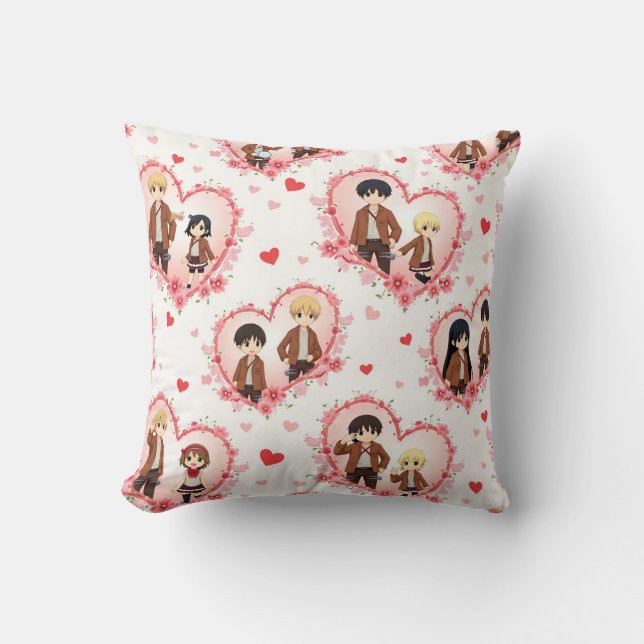 VALENTINS DAGS ANIME CUSHION KUDDE (Framsida)
