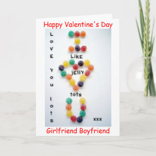 VALENTINS DAGS BOYFRIEND GIRLFRIEND-KORT KÄRLEK DI HELGKORT