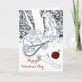 VALENTINS DAGS ROMANTISKA ÄLSKARE RED VAX SEAL HEA HELGKORT