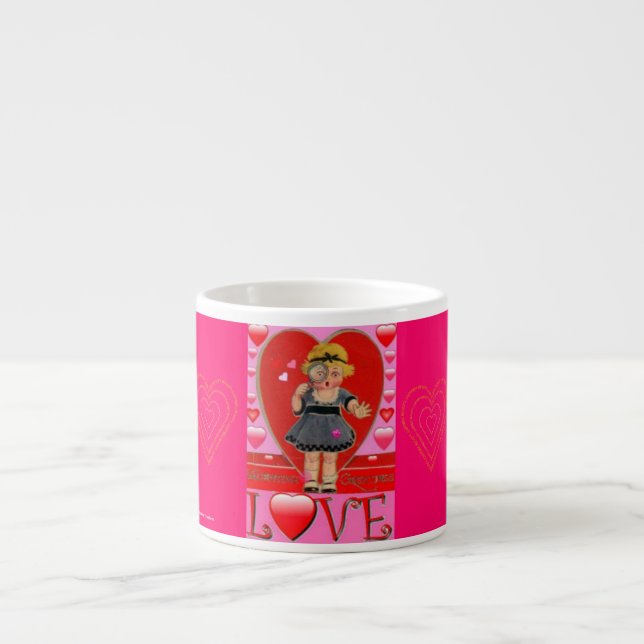 VALENTINS DAGS-TEKOPP ELLER UTTRYCKT MUGG - GIFTS ESPRESSOMUGG (Framsidan)