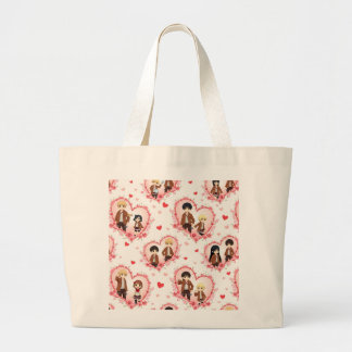 VALENTINS DAGSDJUR TOTE BAG JUMBO TYGKASSE