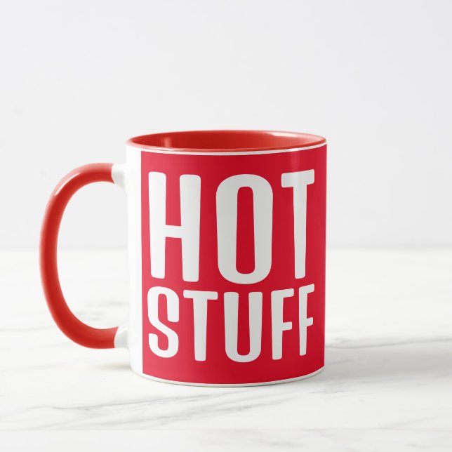 VALENTINS HETT SAKER FUNNY COFFEE MUGG (Vänster)