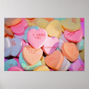 VALENTINS KANDJHJÄRTA POSTER