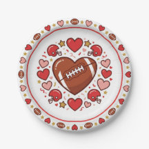 Valentinsdag- och Super Bowl-tallrikar