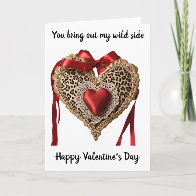 Valentinsdags hjärtkort kort (Framsida)