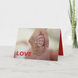 VALENTINSDAGSKORT FÖR FÖRÄLDER OCH BARNS HAND HELGKORT