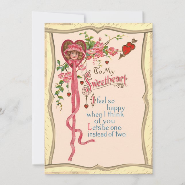 Valentinsdikt Julkort (Framsida)